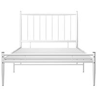 Bedframe metaal wit 90x200 cm - thumbnail