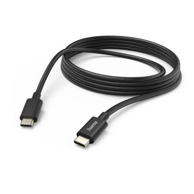 Hama 00201593 USB-laadkabel USB 2.0 USB-C stekker, USB-C stekker 3.00 m Zwart Torsievrij Hama 00201593 USB-laadkabel USB 2.0 USB-C stekker, USB-C stekker 3.00 m Zwart Torsievrij