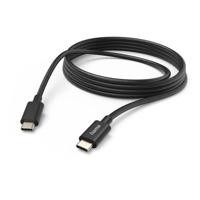 Hama 00201593 USB-laadkabel USB 2.0 USB-C stekker, USB-C stekker 3.00 m Zwart Torsievrij - thumbnail