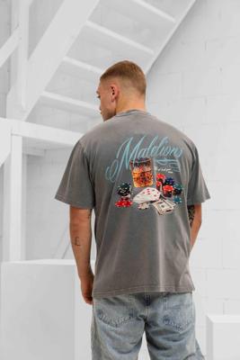 Malelions Playing Cards T-Shirt Heren Grijs - Maat XS - Kleur: Grijs | Soccerfanshop Malelions Playing Cards T-Shirt Heren Grijs - Maat XS - Kleur: Grijs | Soccerfanshop