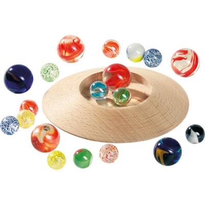 Goki houten knikkerpot met knikkers