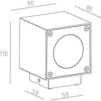 Deko Light Cubodo B 730329 LED-wandlamp 5 W LED Donkerrood - thumbnail