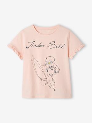 Meisjesshirt met korte mouwen met ruches Disney¨ Tinkerbell effen lichtroze Meisjesshirt met korte mouwen met ruches Disney¨ Tinkerbell effen lichtroze