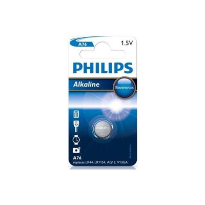 Philips Knoopcel LR44 1.5 V 1 stuk(s) Alkaline A76