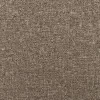 Hoofdbord met randen 83x23x118/128 cm stof taupe - thumbnail