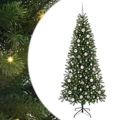 VidaXL Kunstkerstboom met 300 led met standaard groen 210 cm pe en pvc