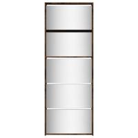 Schoenenkast met spiegel 5-laags 63x17x169,5 cm gerookt eiken - thumbnail