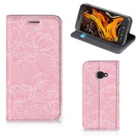 Samsung Galaxy Xcover 4s Smart Cover White Flowers - thumbnail