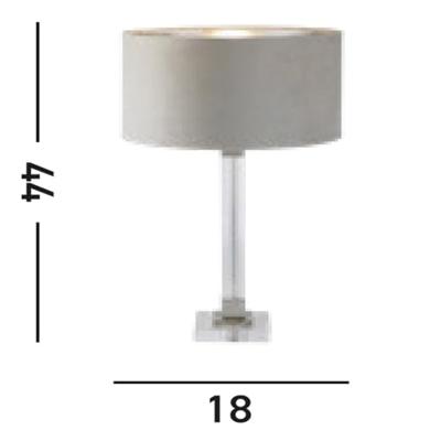 Searchlight Design tafellampScarborough goud met bronzen kap - EU67521TA