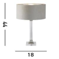 Searchlight Design tafellampScarborough goud met bronzen kap - EU67521TA - thumbnail