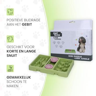 Eat Slow Live Longer Mini Puzzle Lush Jungle