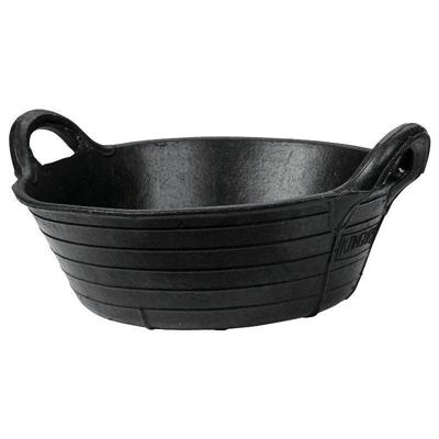Rubber voerbak zwart 11l