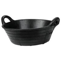 Rubber voerbak zwart 11l - thumbnail