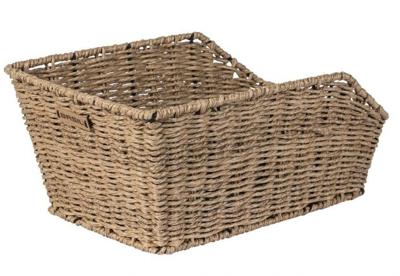 Basil cento rattan look - fietsmand - achterop - lichtbruin