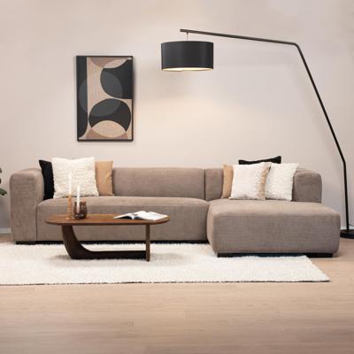 Sohome 2,5-zits Loungebank 'Moiré' Rechts, kleur Lichtbruin Sohome 2,5-zits Loungebank 'Moiré' Rechts, kleur Lichtbruin