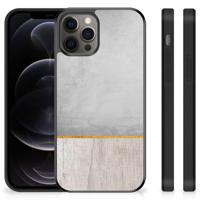 iPhone 12 Pro Max Grip Case Wood Concrete - thumbnail