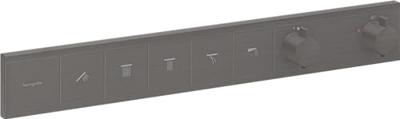 Hansgrohe RainSelect thermostaat inbouw voor 5 functies, Brushed Black Chrome Hansgrohe RainSelect thermostaat inbouw voor 5 functies, Brushed Black Chrome