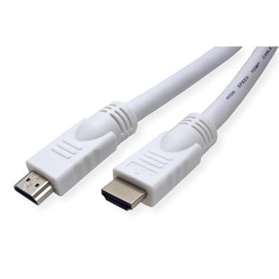 VALUE HDMI High Speed Cable met Ethernet M-M, wit, 20 m