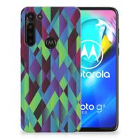 Motorola Moto G8 Power | TPU Hoesje | Abstract Green Blue - thumbnail
