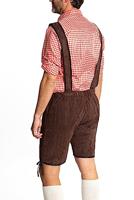 Lederhose kort donkerbruin Pato - thumbnail