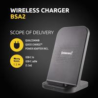 Intenso BSA2 Smartphone Zwart USB Draadloos opladen Snel opladen Binnen - thumbnail