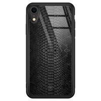 iPhone XR glazen hardcase - Black snake - thumbnail