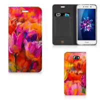 Bookcase Huawei Y5 2 | Y6 Compact Tulips - thumbnail