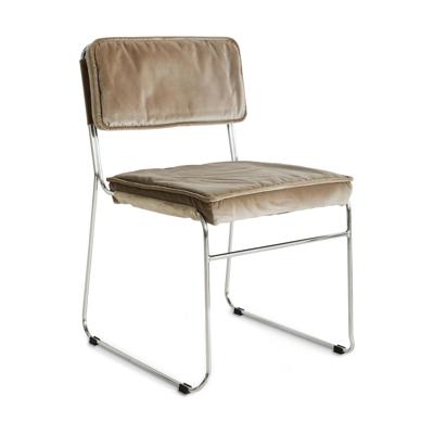 HKliving Endless eetkamerstoel Velvet Dirty Chai