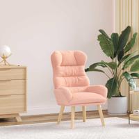 Fauteuil Roze 69 x 74 x 93 cm Sherpa Stof - thumbnail