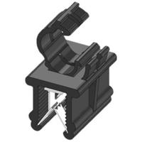 WKK Kantenclip Insteekbaar ART005919 Bundel-Ø (vast)=4.50 mm Hittebestendig, Kabelbundeling langs montage Zwart 1 stuk(s) - thumbnail