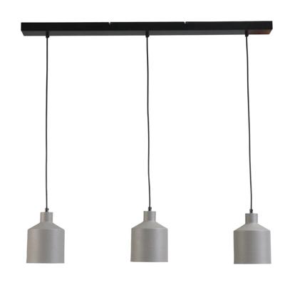 Masterlight Leuke eettafellampBoris Concepto 3x14 zwart met grijs - 2020-05-00-100-3