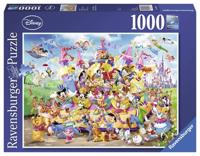 Puzzel Ravensburger Disney optocht 1000 stukjes - thumbnail