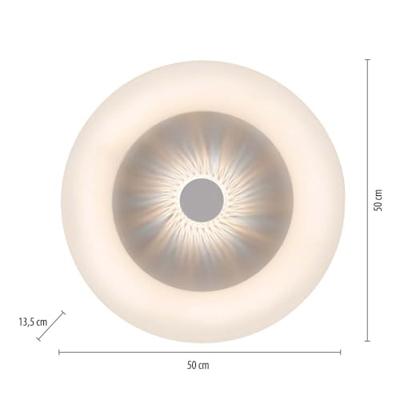 Just Light Ronde plafondlampVertigo wit Ø 50cm - 14383-16