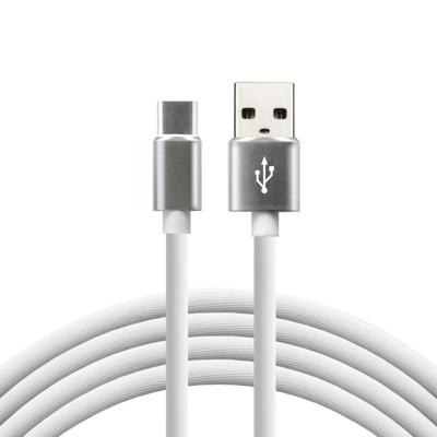 everActive USB-C kabel 1m - Wit, silicone, ondersteuning voor snelladen, 3A - CBS-1CW - thumbnail
