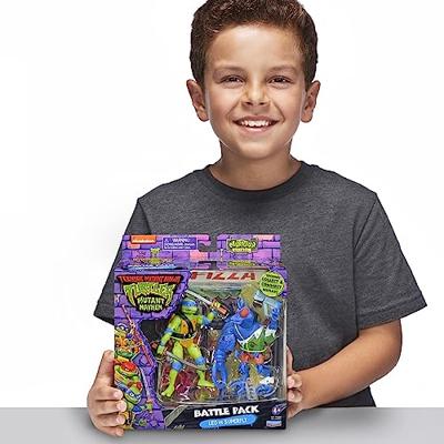Teenage Mutant Ninja Turtles Action Figures Leonardo vs. Super Fly 11 cm