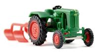 Wiking 039802 H0 Landbouw Normag Faktor I met ploeg - bladgroen - thumbnail