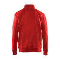 Blåkläder Sweatshirt met halve rits 33691158 | Rood | Maat S - 7330509466223 - thumbnail