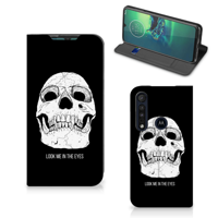 Mobiel BookCase Motorola G8 Plus Skull Eyes - thumbnail