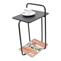 Urban Interiors Bijzettafel 'Easy' Met Tijdschriftenrek, 28 x 37cm, kleur Mat Zwart - thumbnail