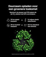 Belkin Eco USB-C naar Micro USB Kabel (1 m) - Zachte, Gevlochten, Flexibele, High Speed Laadkabel, USB-IF-gecertificeerd Type C naar Micro USB Oplader Kabel voor camera’s, luidsprekers en meer - Zwart - thumbnail