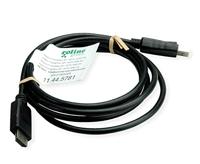 ROLINE GREEN DisplayPort Kabel DP - HDMI, M/M, zwart, 1 m - thumbnail