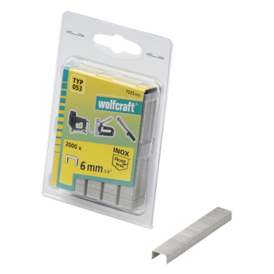 Wolfcraft Breedrugnieten | Type 053 | INOX | 6mm | 2000 stuks - 7025000 Wolfcraft Breedrugnieten | Type 053 | INOX | 6mm | 2000 stuks - 7025000