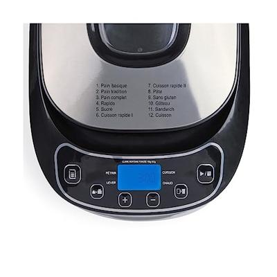 Broodbakmachine - LIVOO - DOP218 - 550W - 12 programma's - Uitneembare aluminium kom - LCD-scherm - 3 accessoires inbegrepen