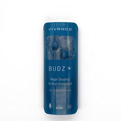 Vivanco 38927 BUDZ Blue HiFi hoofdtelefoon in oor blauw