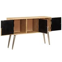 Dressoir 120x30x75 cm massief mangohout - thumbnail