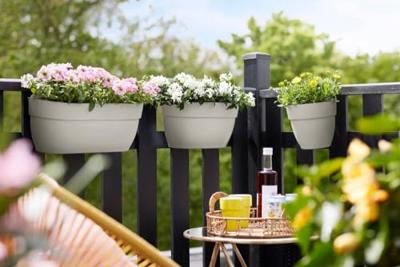Elho Vibia Campana Medium Hangpot Wit