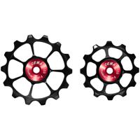Cema derailleurwieltjes full keramisch dura ace 12v zwart - thumbnail