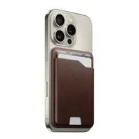 Nomad Magsafe Horween lederen card portomonee met Find My - Rustic Brown - thumbnail