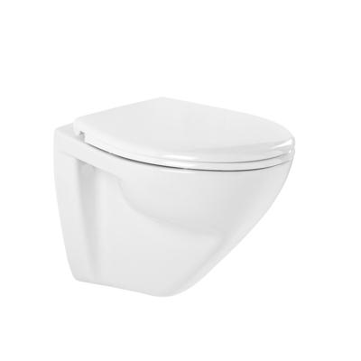 Wandtoilet Sanindusa Plus 6 cm Verhoogd Rimless Keramiek incl. Soft Close Zitting Wit Sanindusa