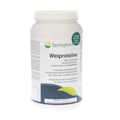 Springfield Wei proteine 80% concentraat 500 Gram